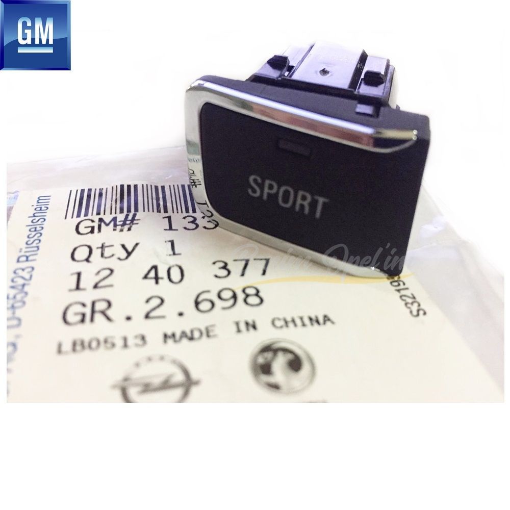 Product Code : 1240377 - Opel Astra J Sport Mode Button Chromed GM Genuine 1240377 - 13338910