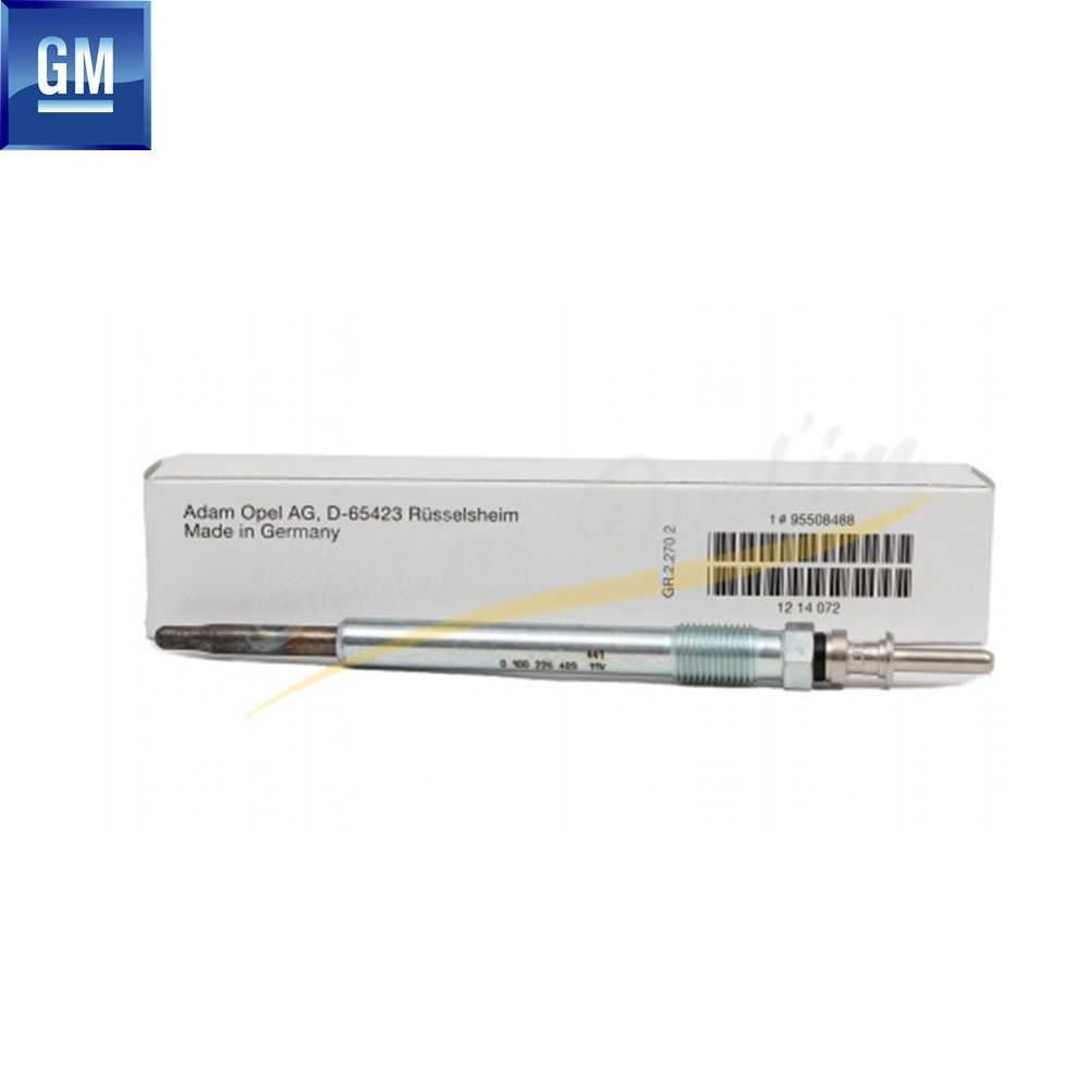 Product Code : 1214072 - Heating Spark Plug 2.0/2.2 Opel Astra F G, Vectra A, Corsa B C, Meriva A, Omega B, Tigra A B, Calibra GM Genuine 1214072 - 95508488