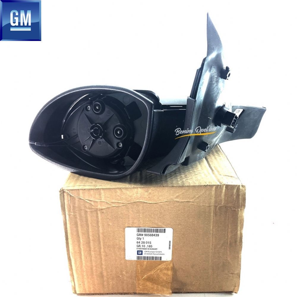 Opel Vectra B Left Outside Rear View Mirror Electric 1996-1999 GM Original 6428015 - 90568439