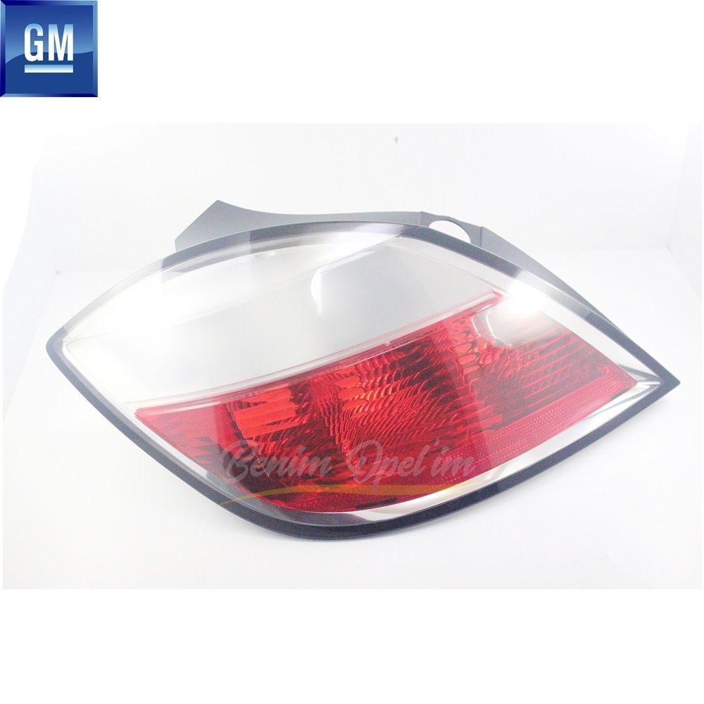 Opel Astra H HB Left Stop Lamp Red White GM Original 1222111 - 93178771