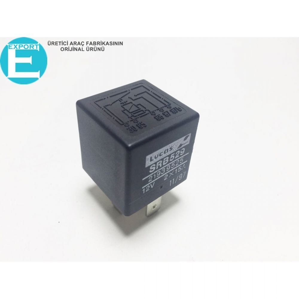 Product Code : 21939525 - Lucas 5 Plug 12V 2X15A Flasher Role 11/97 Black 1st Class Quality #21939525