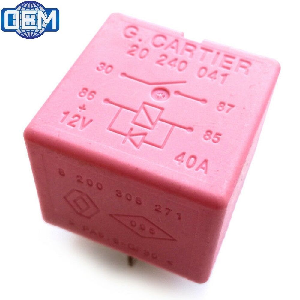 Product Code : 8200308271 - G.Cartier Renault Flasher Role Pink 4 Plug 12V 40 Amp. 8200308271 - PA6.6-GF30