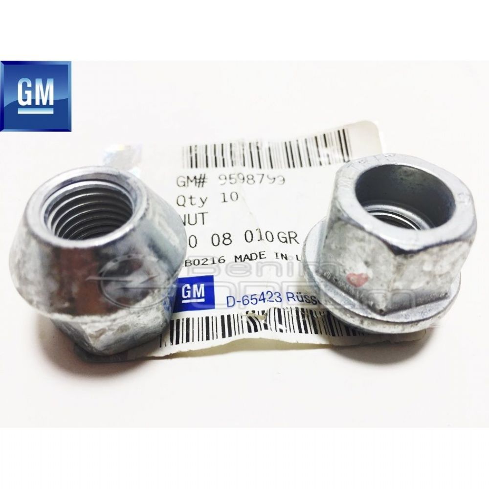 Product Code : 1008010 - Wheel Nut Opel Astra K, Astra J, Mokka, Insignia GM Genuine 1008010 - 9598799