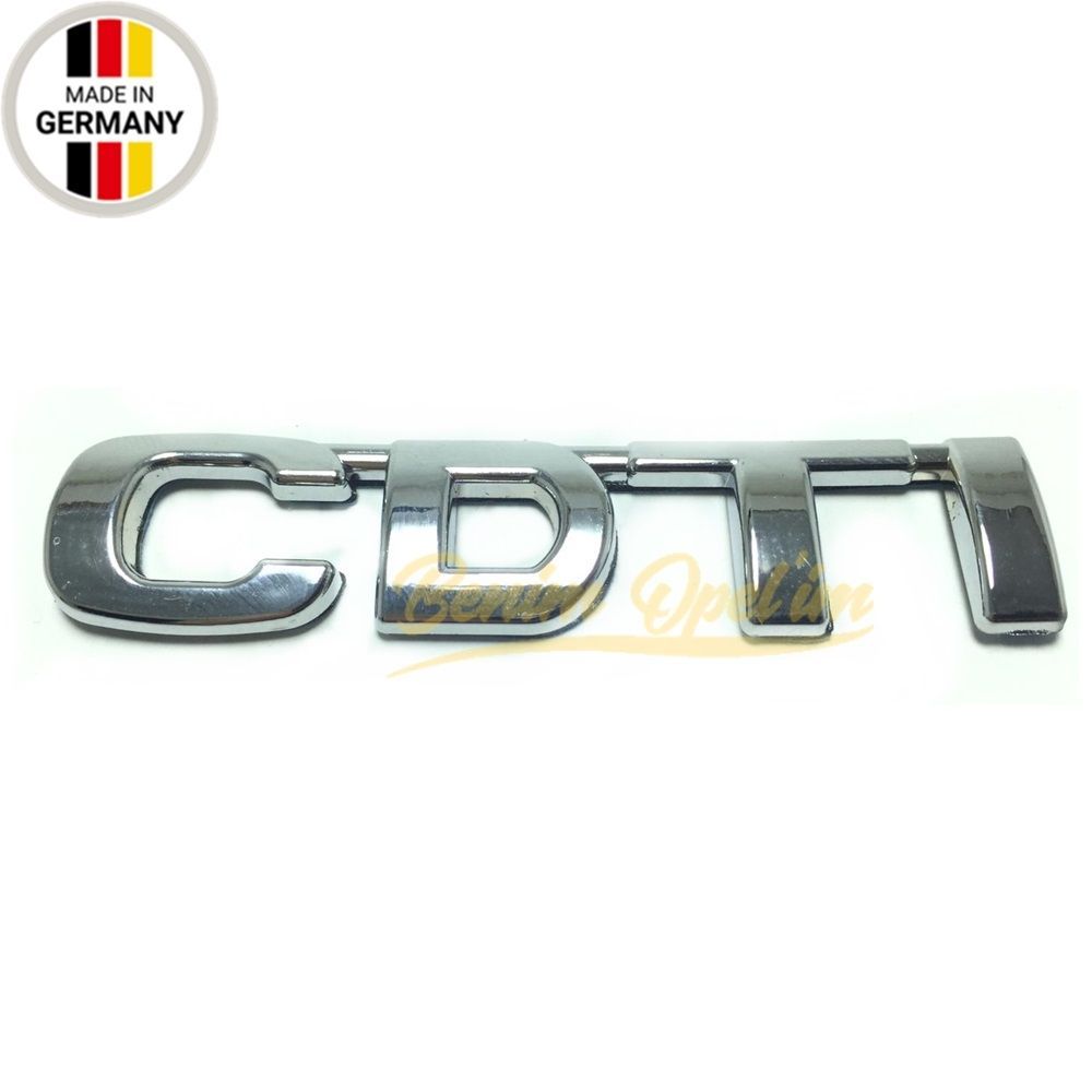 Product Code : 5177427E - Rear Boot Lid CDTI Lettering Chrome Opel Mokka, Insignia, Corsa E, Astra J, Corsa D, Vectra C 1st Class Quality 5177427