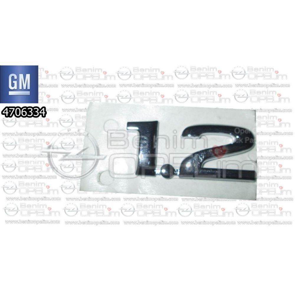 1.2 Inscription Chrome Opel Agila A, Corsa C, Combo C GM Original 4706334 - 93175321