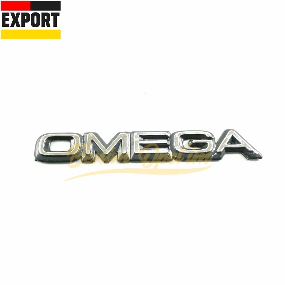 Opel Omega A Rear Tailgate Omega Lettering Chrome Black 1st Class Quality 177109