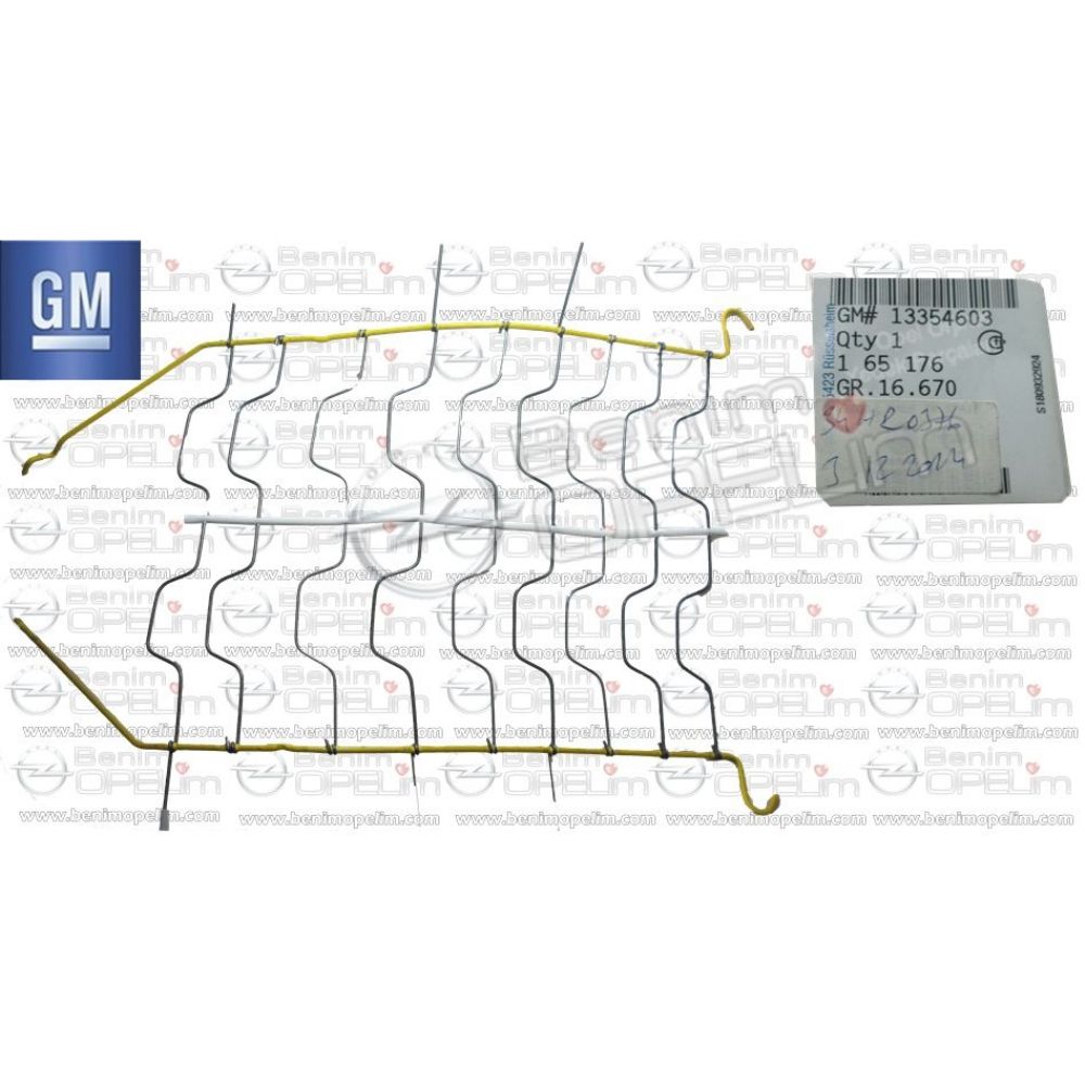 Product Code : 165176 - Opel Astra J, Meriva B Right, Left Front Seat Backrest Wire GM Original 165176 - 13354603