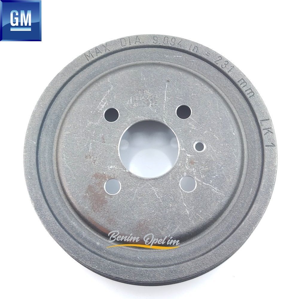 Product Code : 568267 - Rear Brake Drum 4 Nut Opel Astra F, Astra G, Zafira A, Corsa C, Vectra B one side GM Genuine 568267 - 93189219