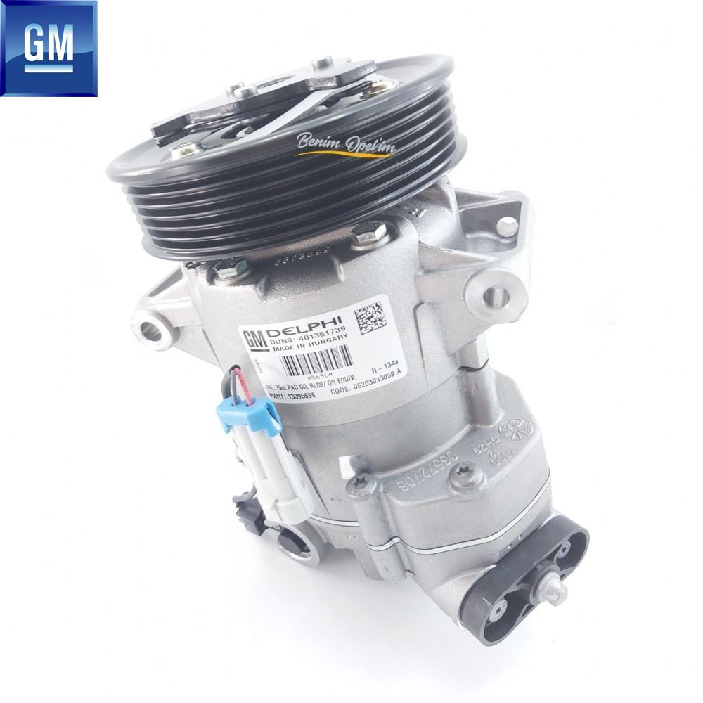 Opel Astra J Air Conditioner Compressor A16XER GM Genuine 1618425 - 13395696