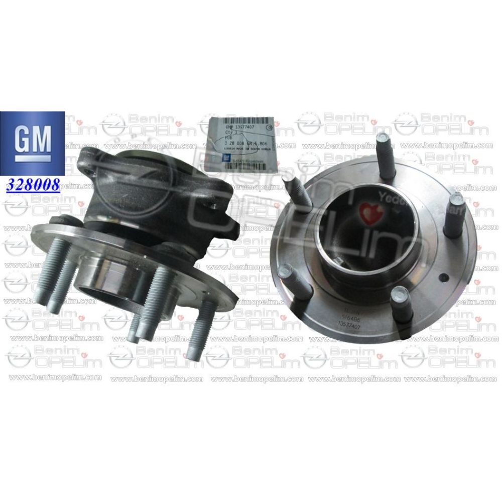 Product Code : 13591999 - Opel Astra J Rear Wheel Hub (Bearing) GM Genuine 328008 - 13577407