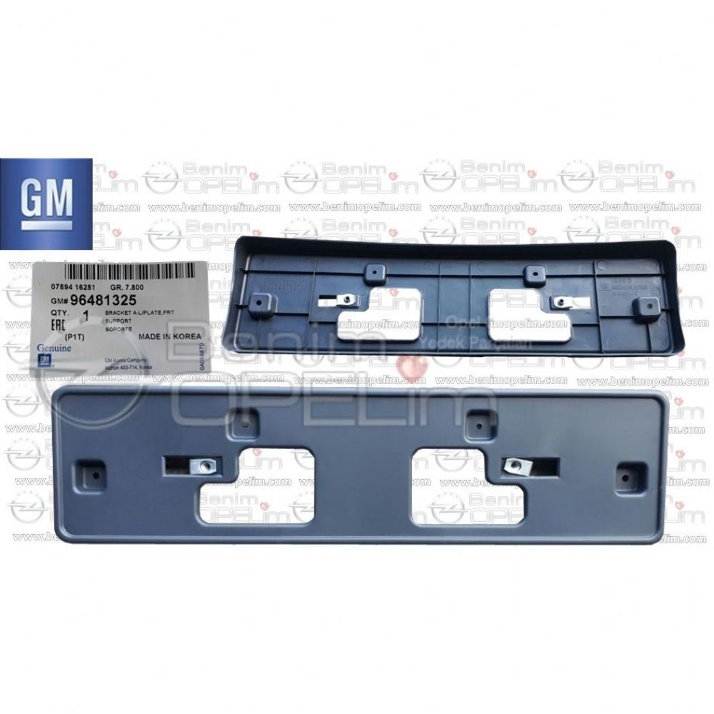 Product Code : 96481325 - Chevrolet Kalos, Aveo T200 Front Bumper Number Plate Base GM Genuine 96481325