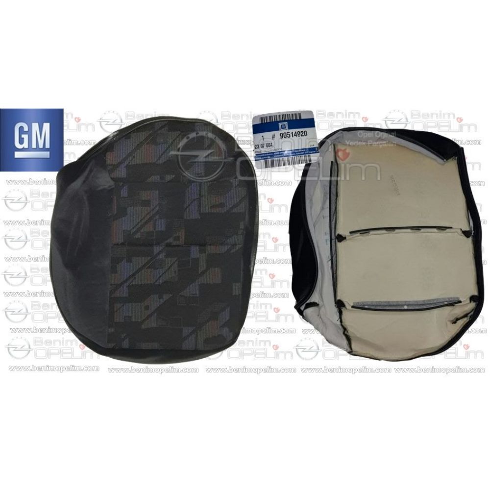 Product Code : 2307664GM - Opel Vectra A Colour Patterned Black Right Rear Seat Seat Cover Smoked GM Genuine 2307664GM - 90514920