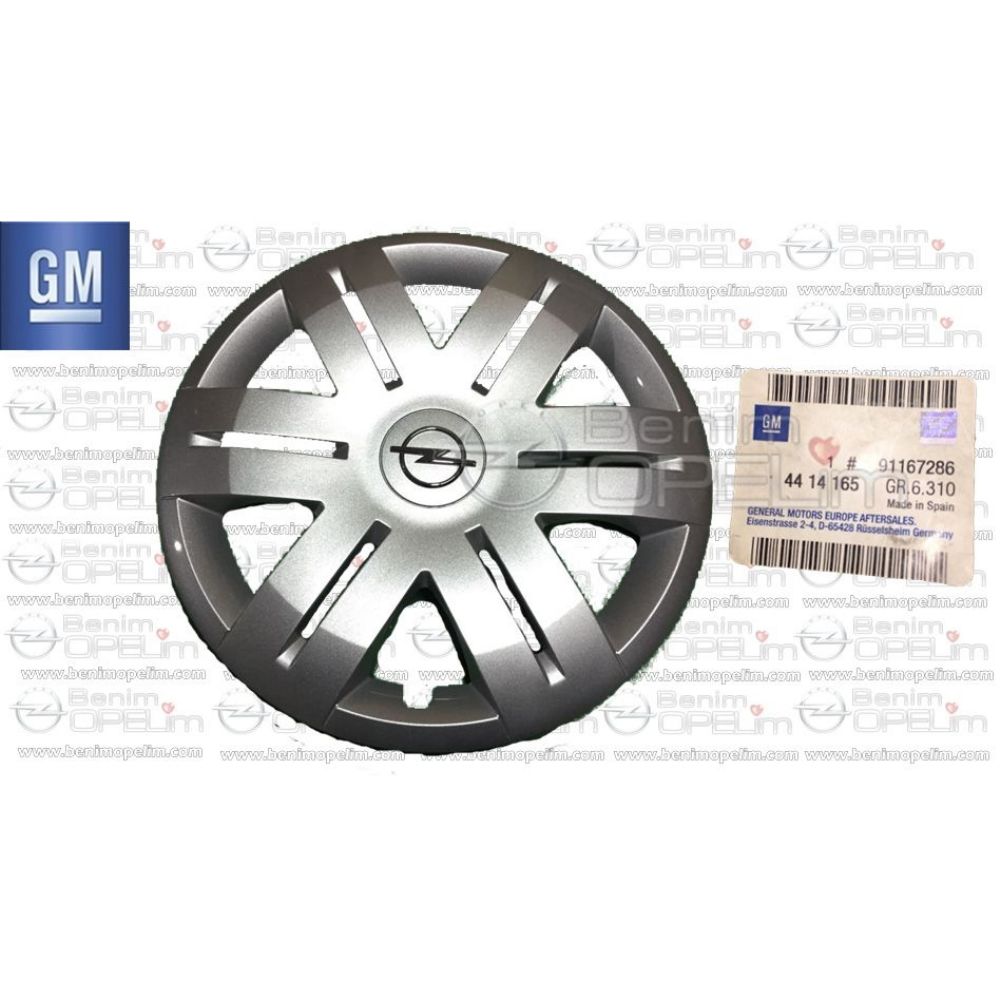 Opel Vivaro Wheel Cover Silver (1 Piece Price) GM Genuine 4414165 - 91167286