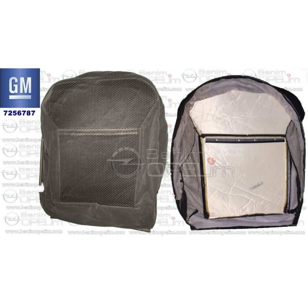 Product Code : 7256787 - Opel Corsa C Black Grey Pattern Left Front Seat Cover GM Genuine 7256787 - 13182819