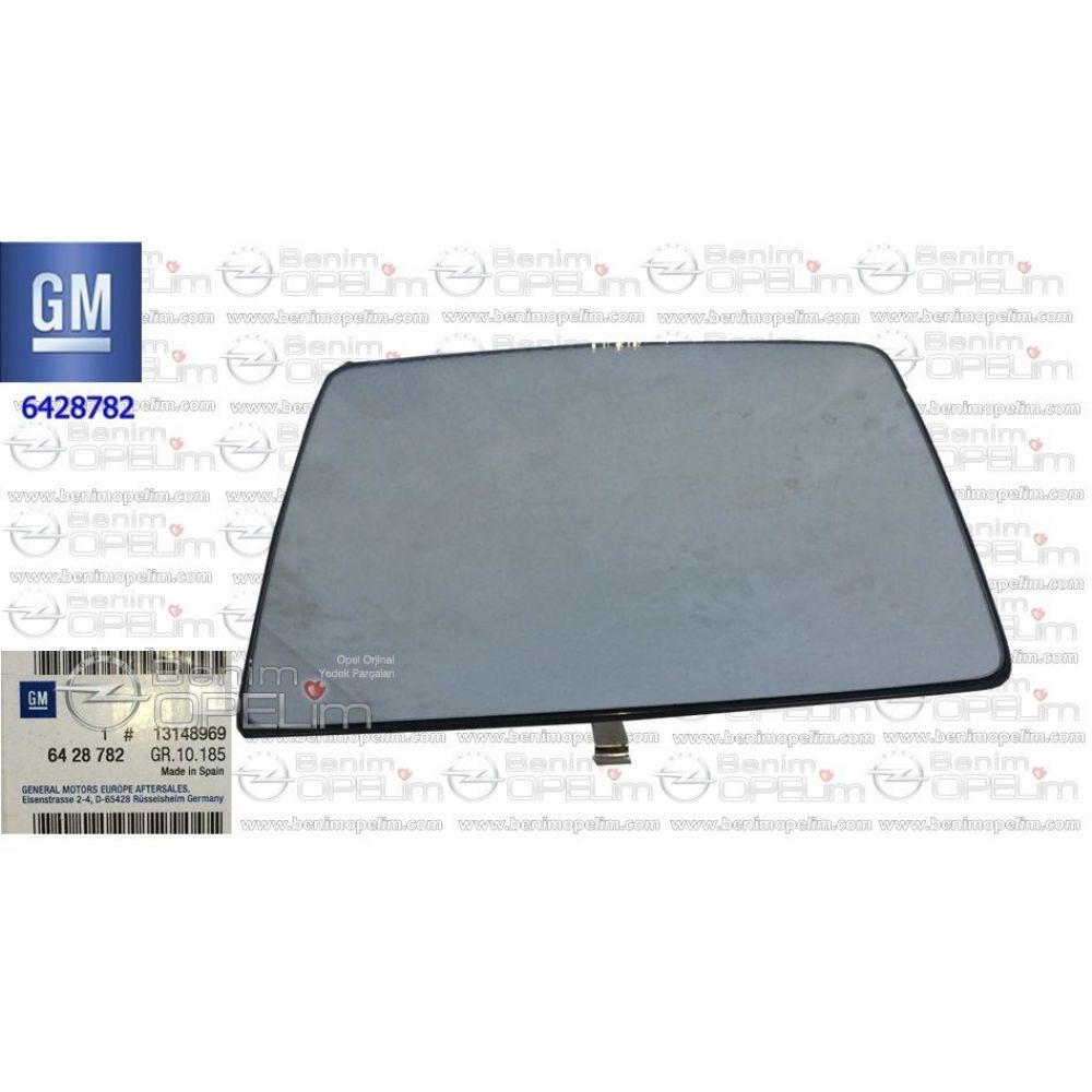 Product Code : 6428782 - Opel Combo C Electric Right Outside Rear View Mirror Glass GM Genuine 6428782 - 13148969