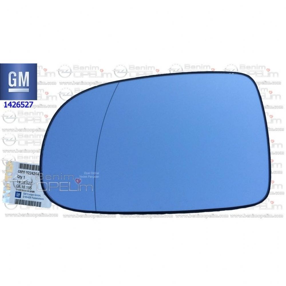 Opel Corsa C Wide Angle Electric Left Outside Rear View Mirror Glass GM Original 1426527 - 9224244