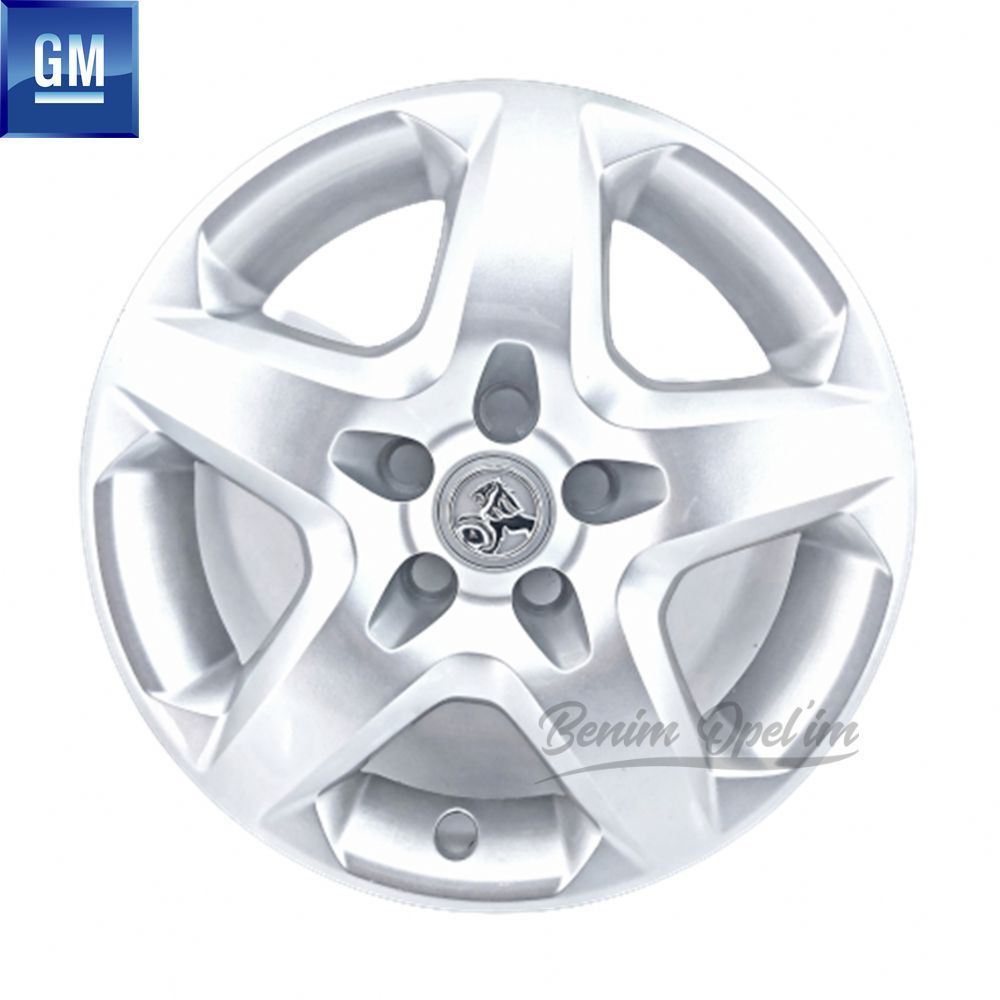 Opel Astra H Wauxhall Wheel Cover 16 Inch 5 Lug Silver Grey 1 Piece Price GM Original 1006298 - 1002187