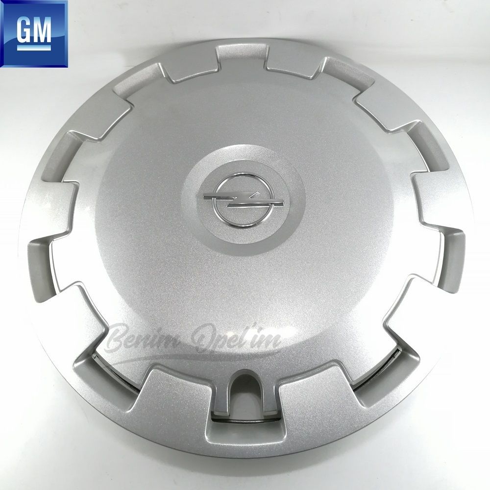 Opel Corsa C Wheel Cover Silver Grey 5.1/2J X14 14 Inch Code Le 1 Piece Price GM Genuine 6006048 - 13111171