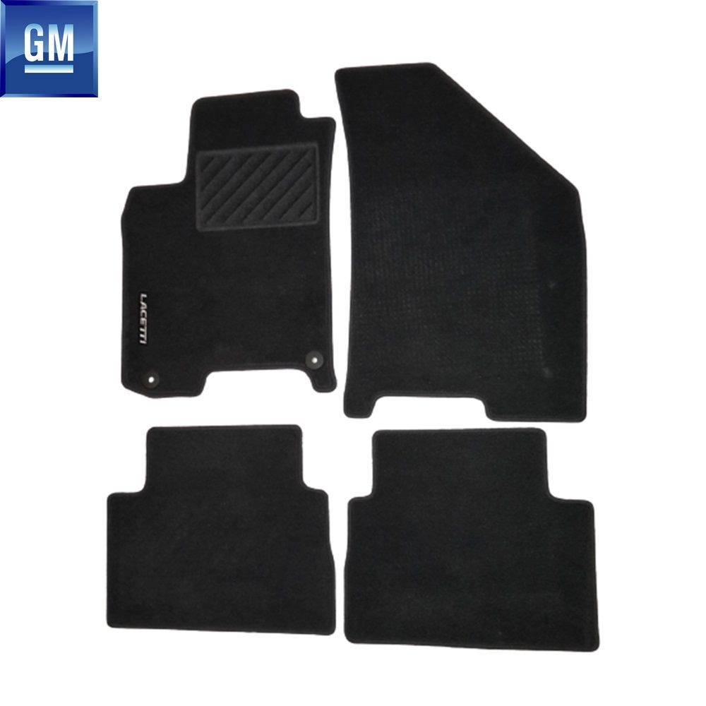 Chevrolet Lacetti Carpet Floor Mats Black GM Genuine X0075010