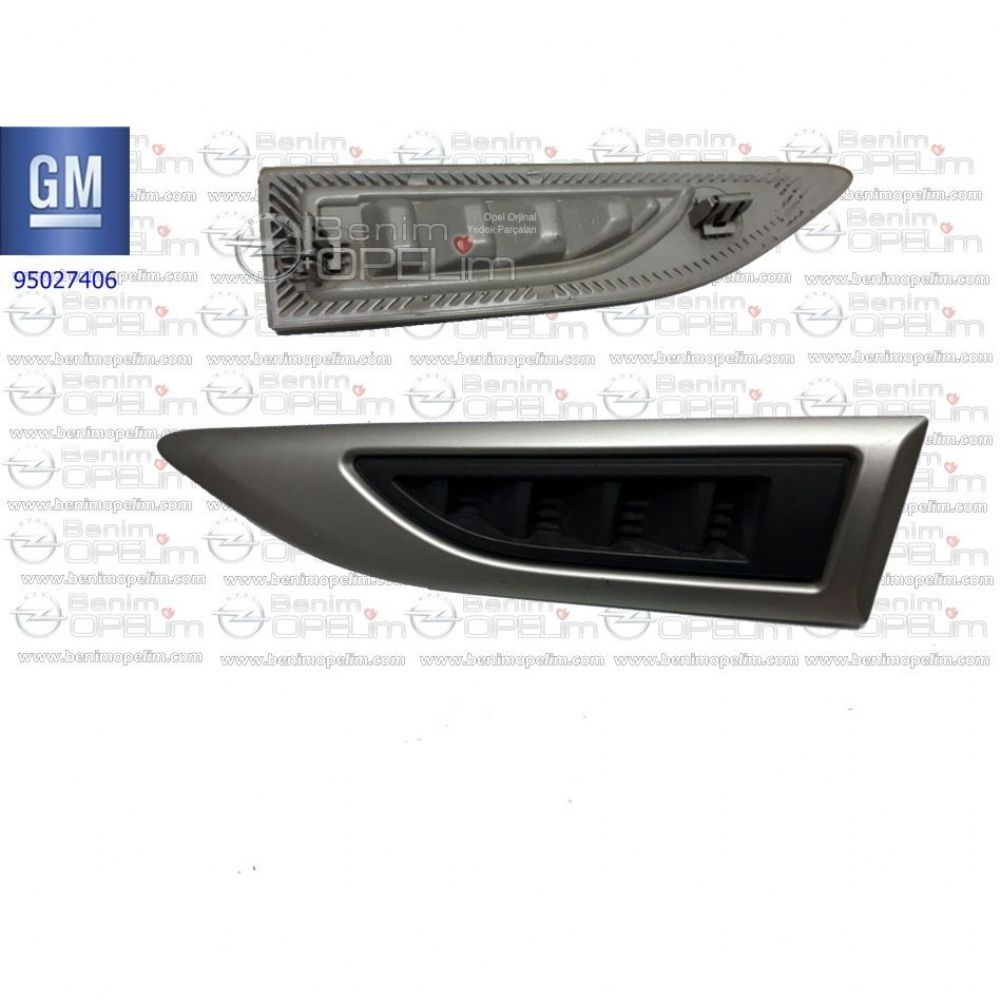 Chevrolet Captiva Left Front Fender Vent Grille Black Grey GM Original 95027406