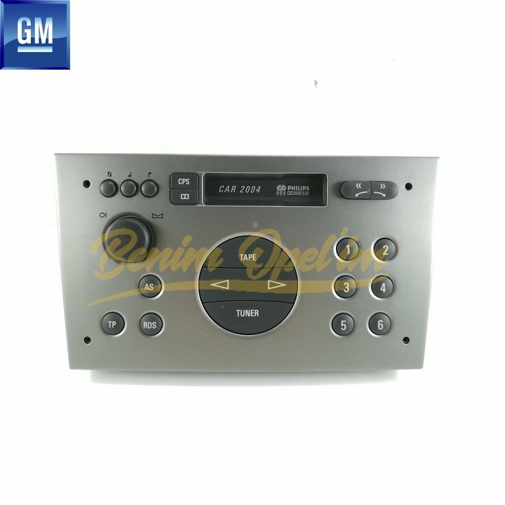 Product Code : 1780171 - Opel Corsa C, Combo C Radio Cassette Player Tape Silver Grey (Car 2004 Uu1) GM Original 1780171 - 9196000