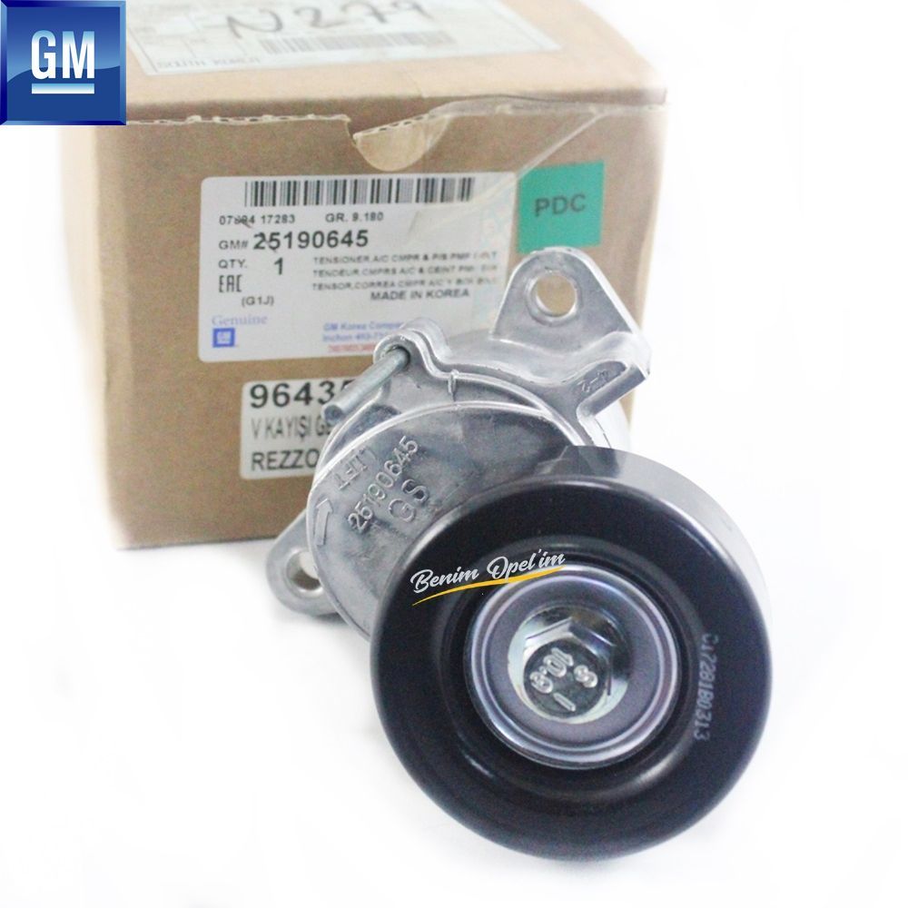 Product Code : 96435138 - V Belt Tensioner Billet Opel Antara, Chevrolet Epica V200, Lacetti, Nubira, Optra J200, Rezzo U100 GM Original 96435138 - 25190645