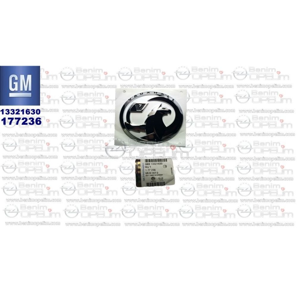 Product Code : 177236 - Opel Astra J Wauxhall Boot Emblem GM Genuine 177236 - 13321630