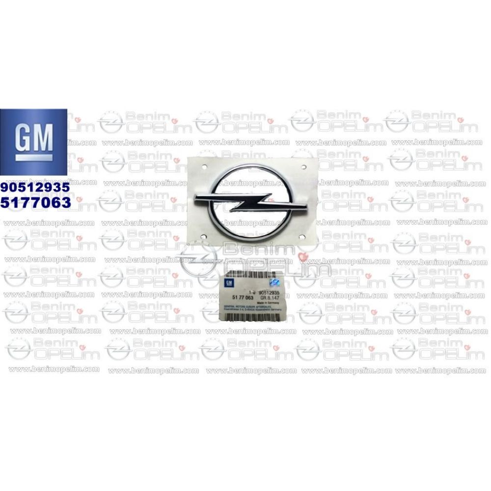 Product Code : 5177063 - Opel Vectra B Rear Boot Emblem GM Genuine 5177063 - 90512935