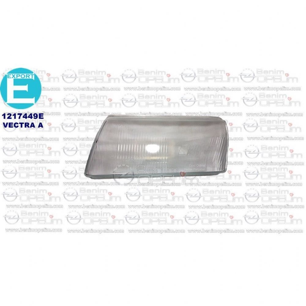 Product Code : 1217449E - Opel Vectra A Left Front Headlamp Glass 93, 95 1st Class Quality 1217449