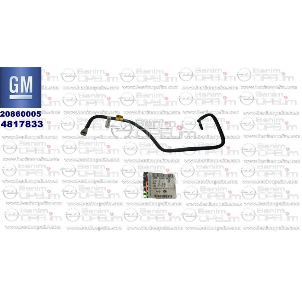 Opel Antara, Chevrolet Captiva Fuel Hose GM Genuine 4817833 - 20860005