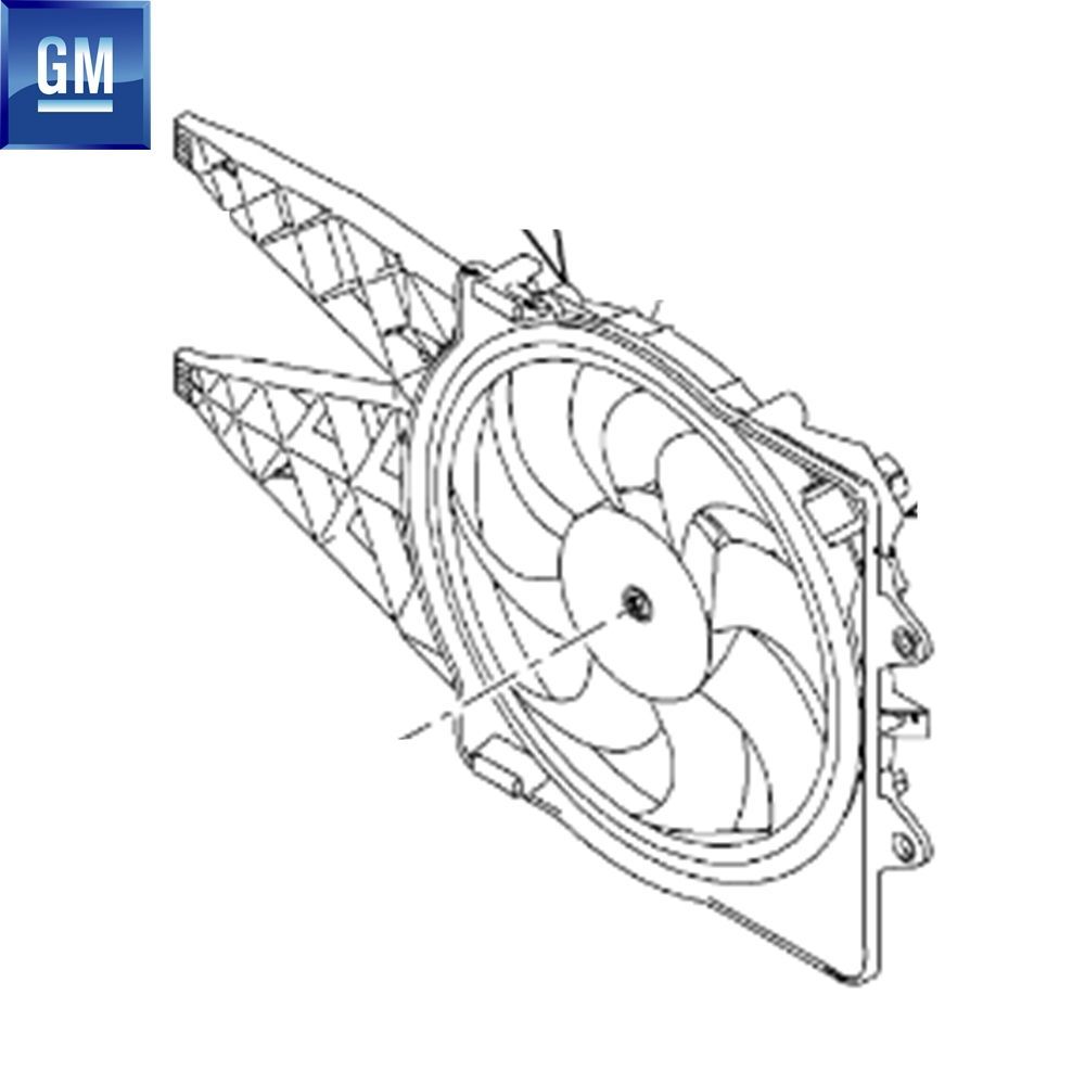 Product Code : 1341078 - Opel Combo D Fan Motor with Hood GM Original 1341078 - 95509907