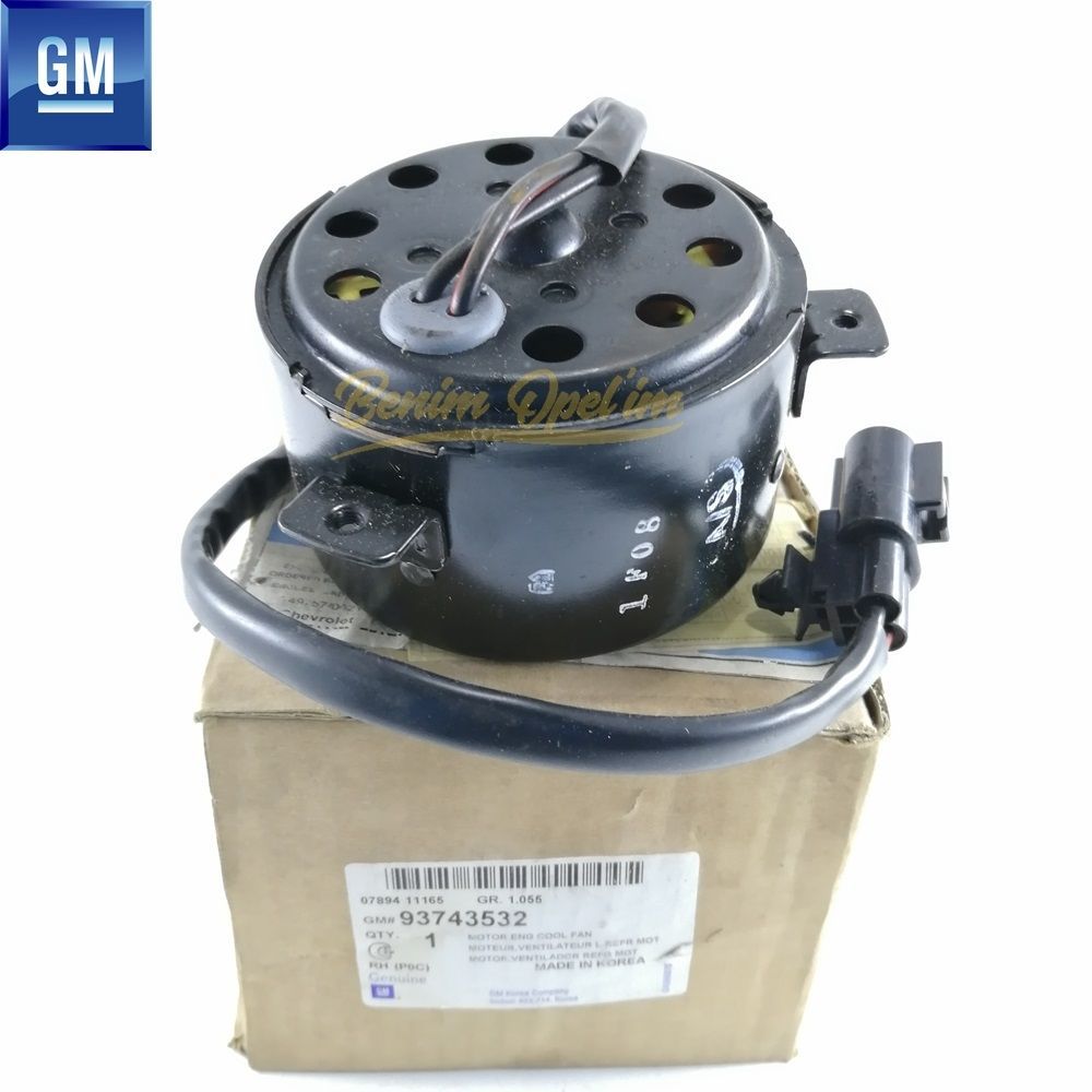 Product Code : 93743532 - Opel Antara, Chevrolet Captiva C100 Complete Right Fan Motor GM Original 93743532 - 4805157