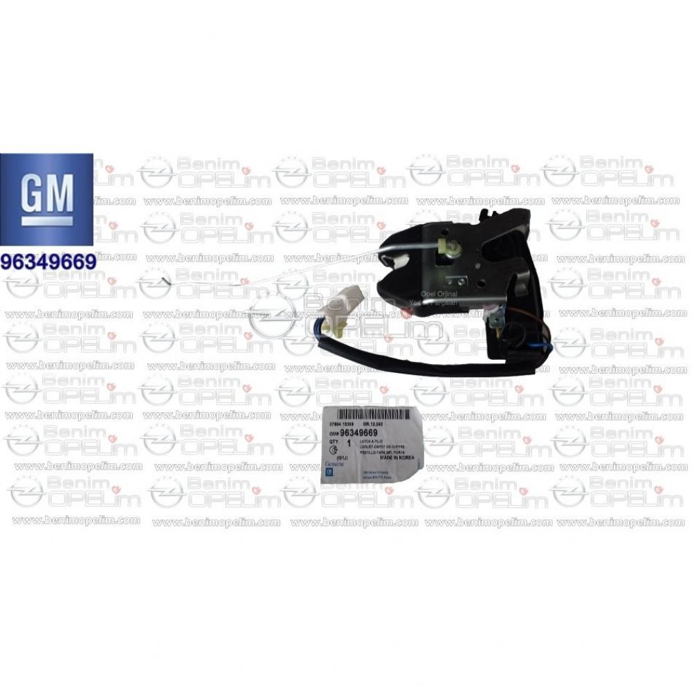 Product Code : 96349669 - Chevrolet Lacetti Tailgate Lock NB Lacetti GM Genuine 96349669