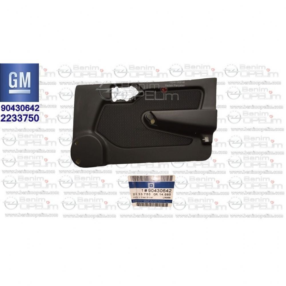 Product Code : 2233750 - Opel Vectra A Right Front Door Trim Smoked GM Genuine 2233750 - 90430642