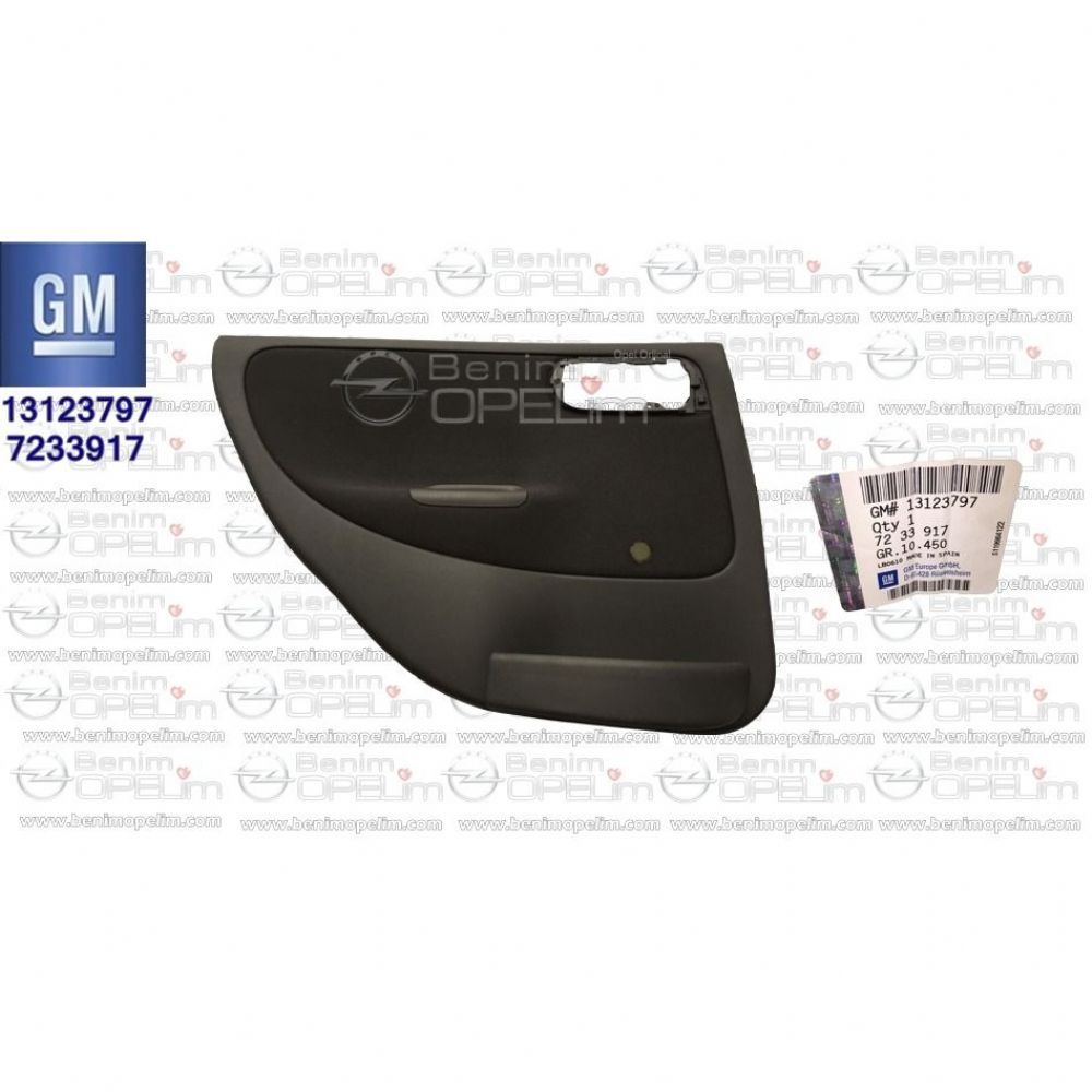 Product Code : 7233917 - Opel Corsa C Left Rear Door Trim Smoked Xxrd GM Original 7233917 - 13123797