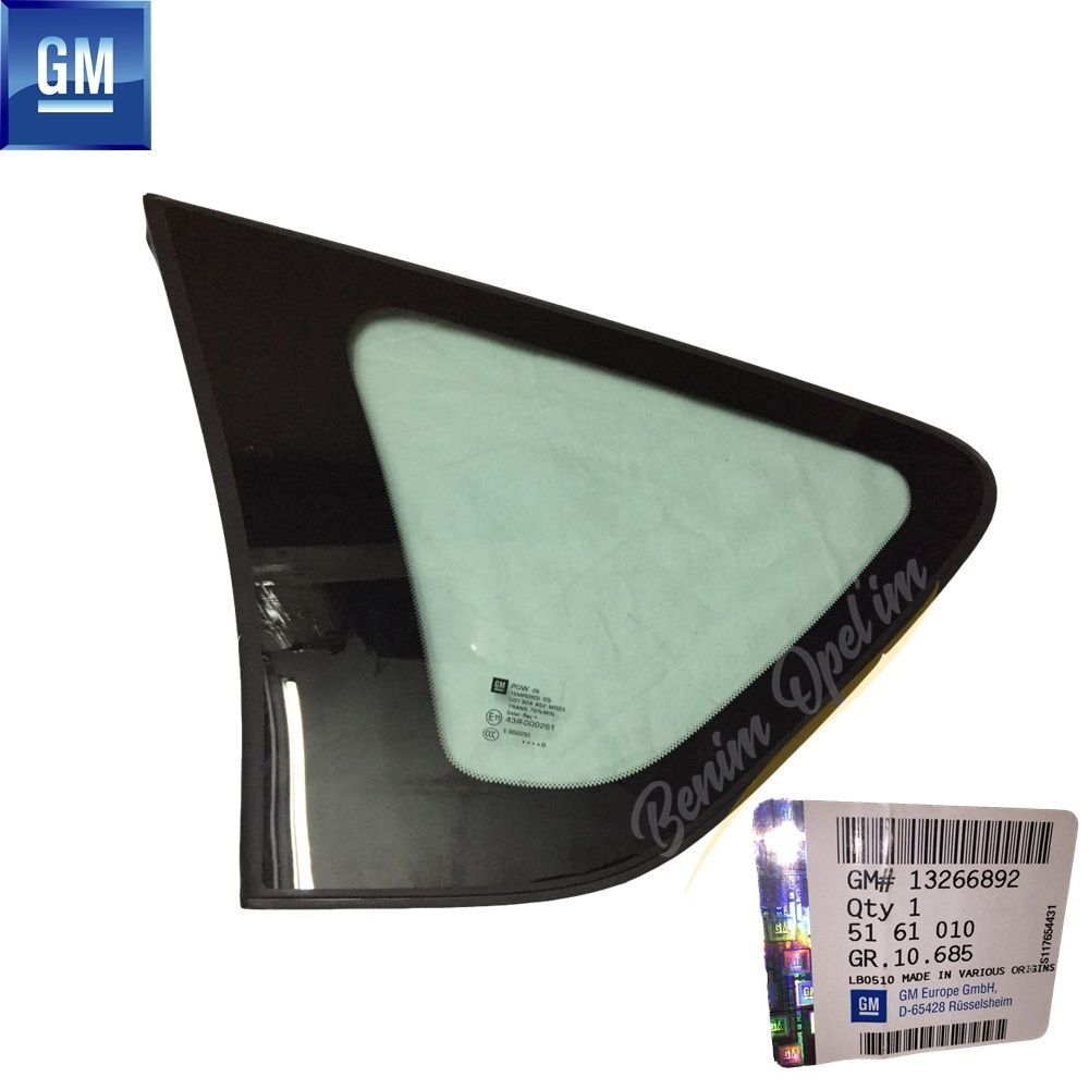 Product Code : 5161010 - Opel Meriva B Left Rear Fixed Corner Glass GM Genuine 5161010 - 13266892