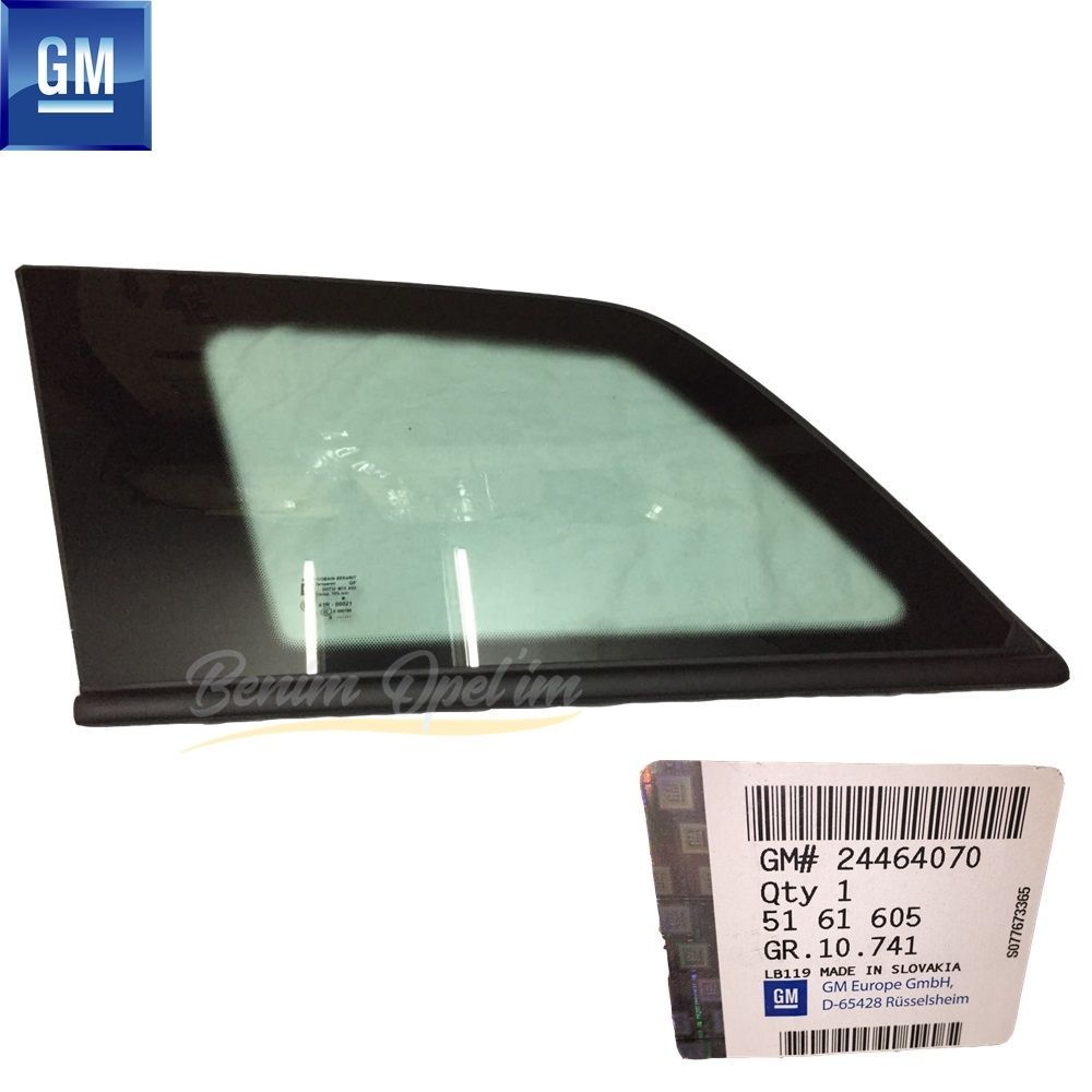 Product Code : 5161605 - Opel Astra H SW Right Rear Fixed Corner Glass Green GM Genuine 5161605 - 24464070