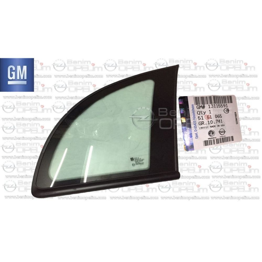 Opel Meriva A Right Rear Fixed Corner Glass GM Genuine 5161065 - 13115591