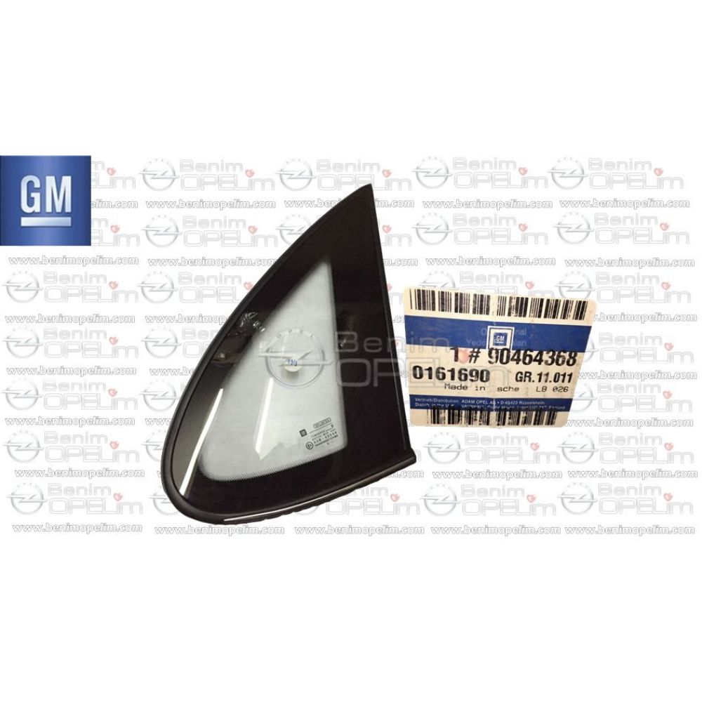 Product Code : 161690 - Opel Vectra B Right Rear Fixed Corner Glass GM Genuine 161690 - 90464368