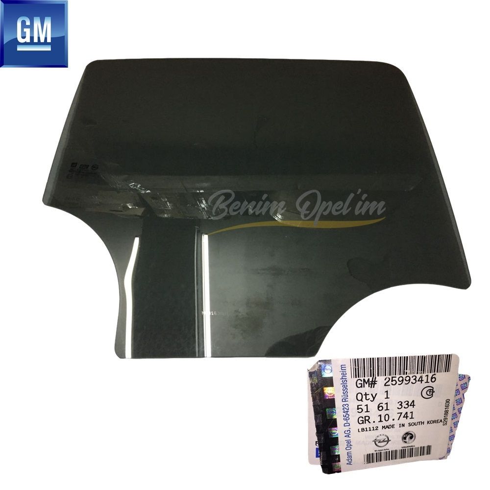 Product Code : 5161334 - Opel Mokka Right Rear Door Glass Dark Tone GM Genuine 5161334 - 25993416