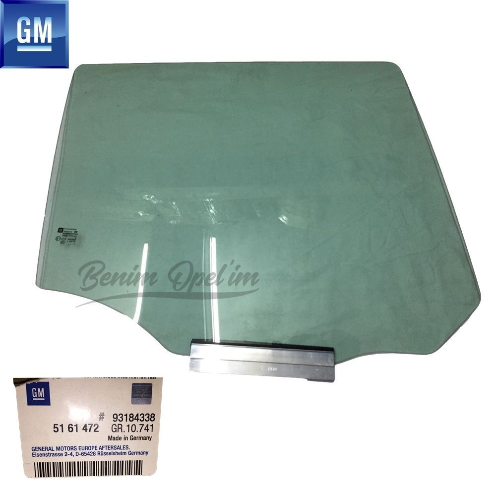 Product Code : 5161472 - Opel Zafira B Right Rear Door Glass Green GM Genuine 5161472 - 93184338