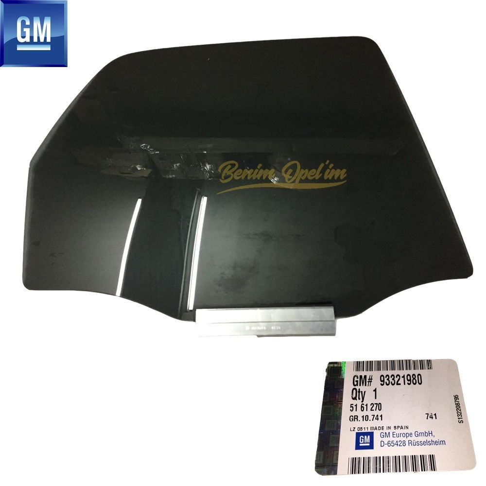 Product Code : 5161270 - Opel Meriva A Sliding Right Rear Door Glass Dark Tone GM Genuine 5161270 - 93321980