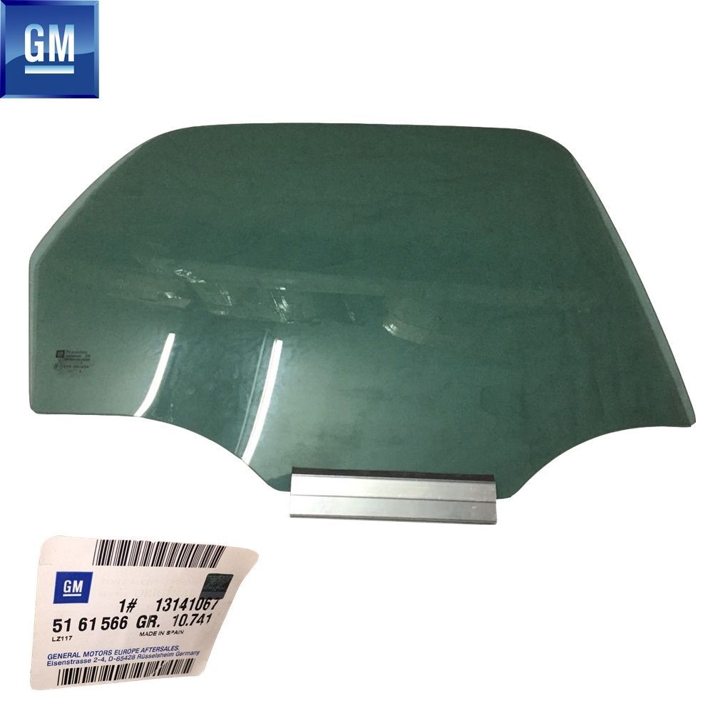 Opel Corsa C Right Rear Door Glass Dark Green GM Original 5161566 - 13141067