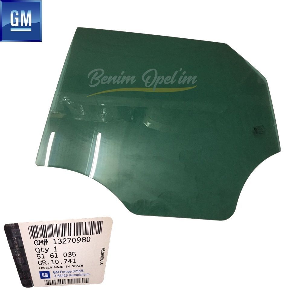 Product Code : 5161035 - Opel Meriva B Left Rear Door Glass Dark Tone GM Genuine 5161035 - 13270980