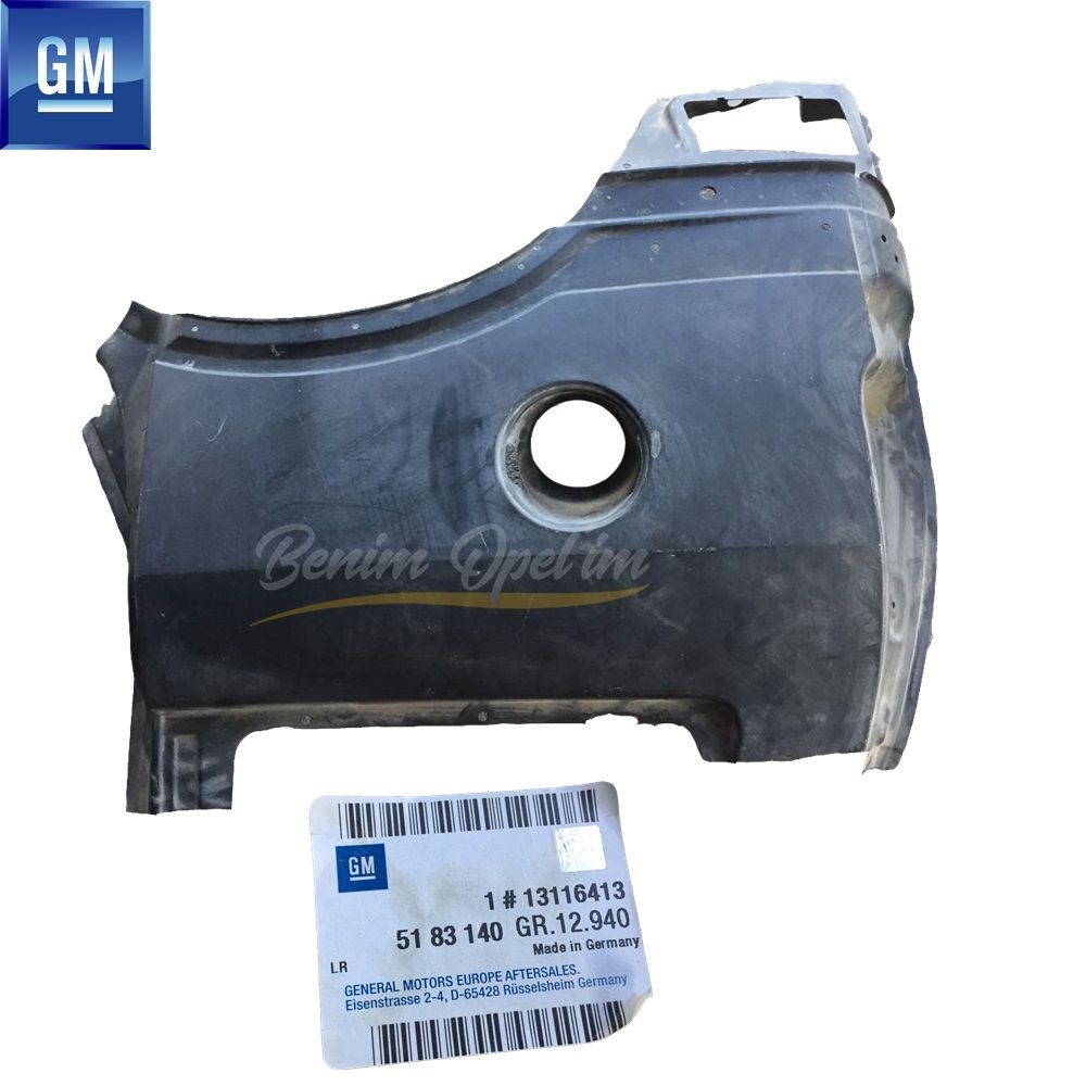 Product Code : 5183140 - Opel Zafira A Right Rear Lower Lower Mudguard GM Original 5183140 - 13116413