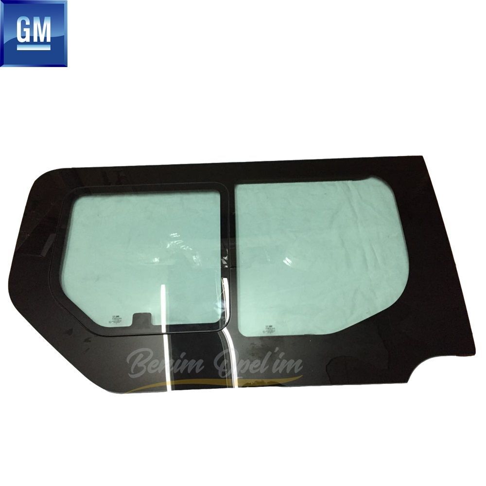 Opel Vivaro A, Renault Trafic Opening Left Side Sliding Door Glass GM Original 4408047 - 91165910