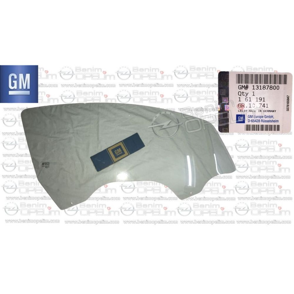 Product Code : 161191 - Opel Corsa D Right Door Glass Single Door Sport Model GM Original 161191 - 13187800