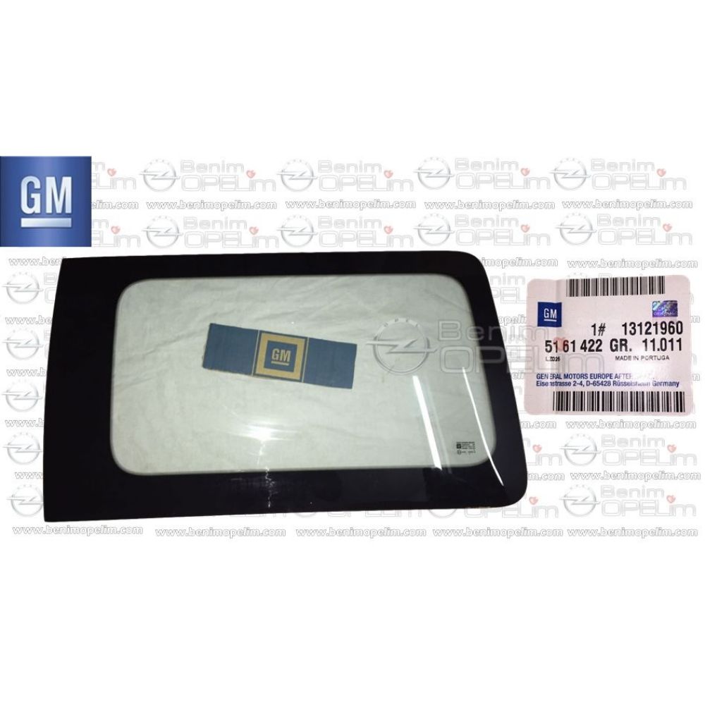 Product Code : 5161422 - Opel Combo C Sliding Door Glass Right GM Original 5161422 - 13121960