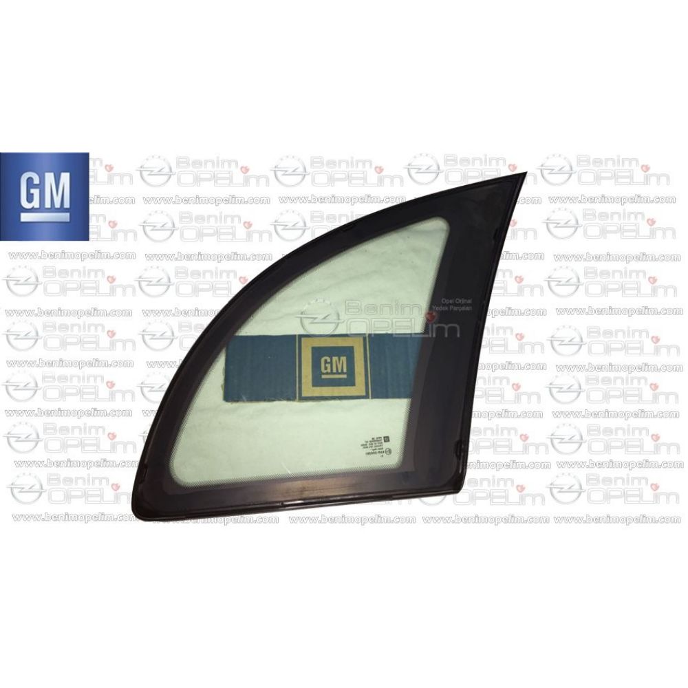 Opel Meriva A Left Rear Fixed Corner Fixed Corner Glass Green GM Genuine 5161275 - 13115574