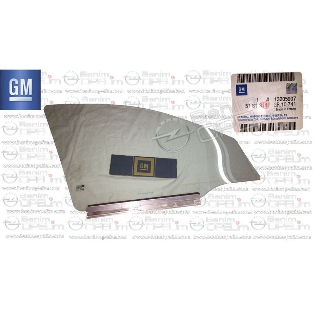 Product Code : 5161314 - Opel Astra G Right Front Door Glass GM Genuine 5161314 - 1217067